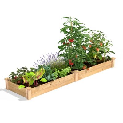 Greenes Original Cedar Stackable Raised Garden Bed, 2 ft. x 8 ft. x 7 in.