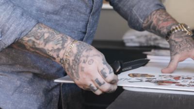 Image showing  2.8 in. Highbrow Compact Assisted Opening Knife, Blue