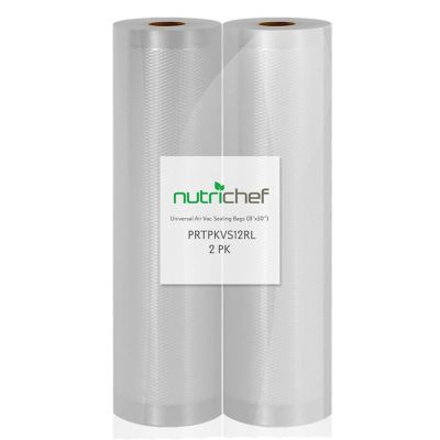 NutriChef 8 in. Universal Vacuum Sealer Bags