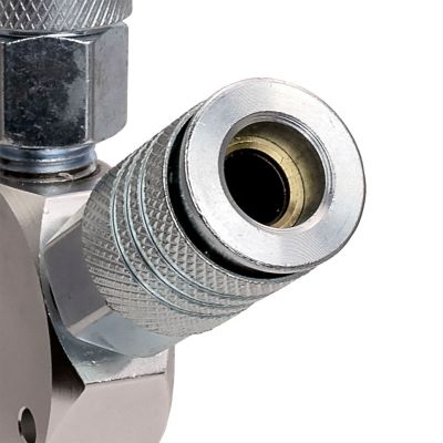 Image showing  1/4 in. 3-Way Universal Steel Air Manifold with Quick Connect Couplers