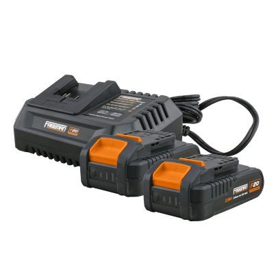 Image showing 6 th Freeman Cordless 20V Hammer Drill/Impact Driver and LED Light Kit with Batteries, Charger and Bag