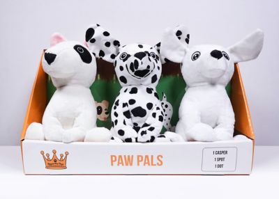 Dorell Fabrics Royal Dog Toys Plush Dog Toy Set with Squeaker Paw Pals: 3 Puppies, 3-Pack Toys hold up to pup