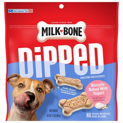 Milk-Bone Dipped Dog Biscuits Baked with Yogurt, 12 oz.