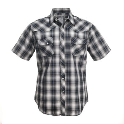 Wrangler Men's Short-Sleeve Wrancher Plaid Shirt - 1700612 at Tractor  Supply Co.