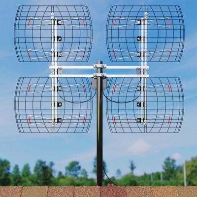 Image showing  Enhanced DB8e Multidirectional Bowtie Attic/Outdoor UHF Antenna
