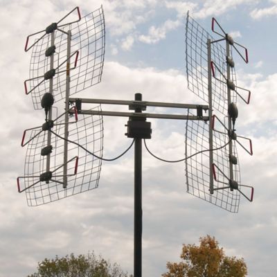 Image showing 7 th Antennas Direct Enhanced DB8e Multidirectional Bowtie Attic/Outdoor UHF Antenna