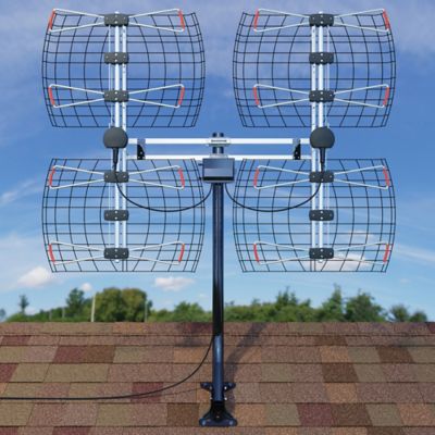 Image showing 9 th Antennas Direct Enhanced DB8e Multidirectional Bowtie Attic/Outdoor UHF Antenna