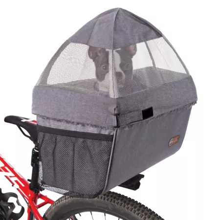 K&H Pet Products Pet Travel Bike Basket Hood Small Pet Bicycle Trailers & Baskets