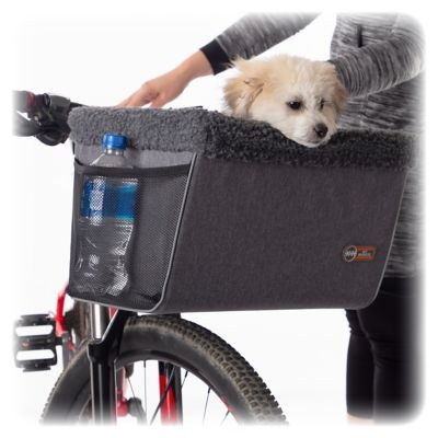 K&H Pet Products Travel Bike Pet Basket, Gray L