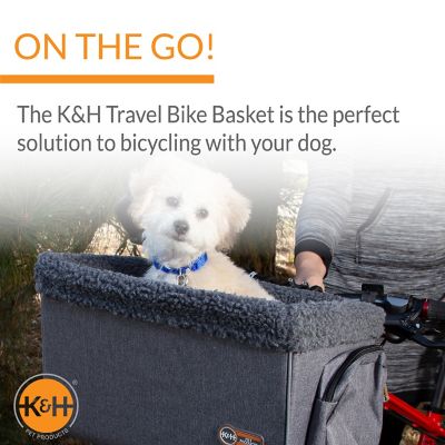 Image showing  Travel Bike Pet Basket, Large, Gray