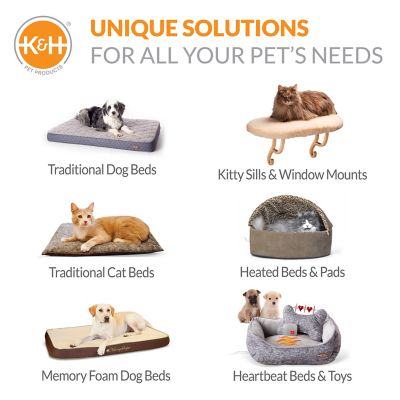 Image showing 6 th K&H Pet Products Travel Bike Pet Basket, Large, Gray