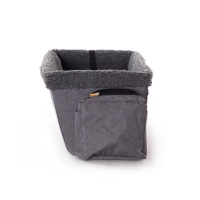 Image showing 7 th K&H Pet Products Travel Bike Pet Basket, Large, Gray