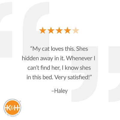 Image showing 6 th K&H Pet Products Self-Warming Pet Hut Bed