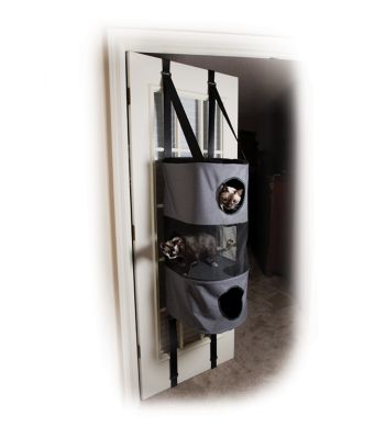 Image showing  3-Story Hangin Polyester Cat Condo