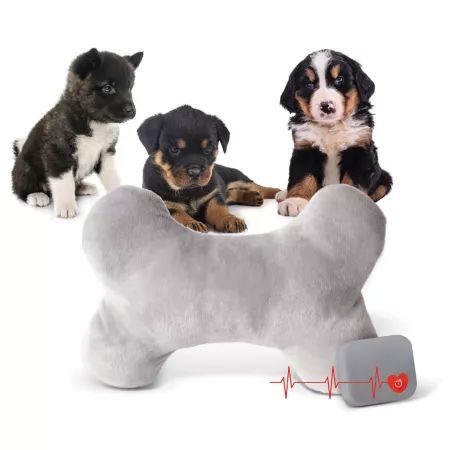 K&H Pet Products Mother's Heartbeat Puppy Bone Plush Dog Toy Dog Training Toys