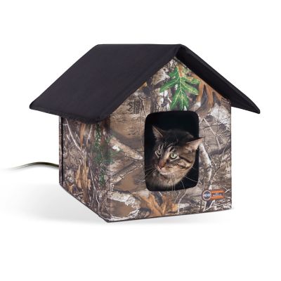 K&H Pet Products Outdoor Heated Nylon Cat House