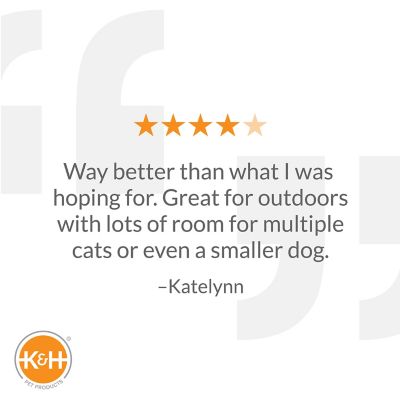 Image showing 6 th K&H Pet Products Heated Outdoor Nylon Cat House