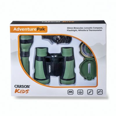 Image showing 8 th Carson Optical Kids' AdventurePak Survival Bag, Green/Black
