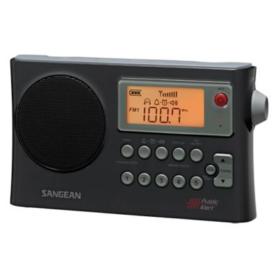 Sangean AM/FM/NOAA Weather Alert Portable Radio