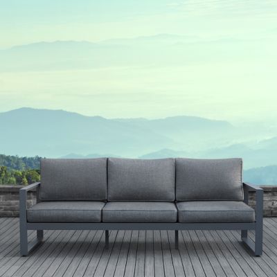 Real Flame Baltic Sofa, Gray