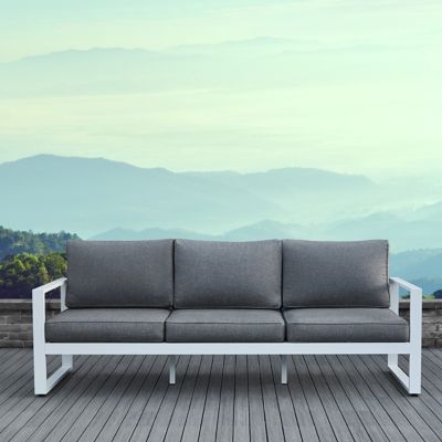 Real Flame Baltic Sofa, White