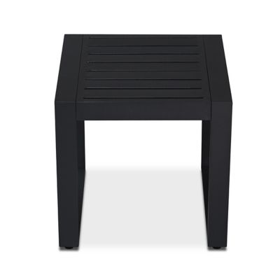 Image showing  20 in. Baltic Outdoor Rectangular End Tables, Black, 2-Pack
