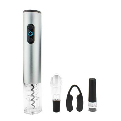 Brentwood Appliances Electric Wine Bottle Opener with Foil Cutter, Vacuum Stopper, and Aerator Pourer