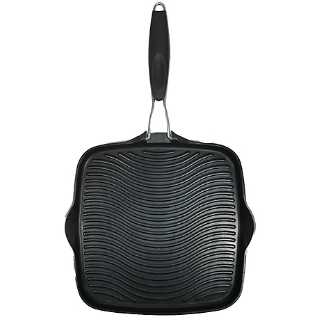 Starfrit 10 in. x 10 in. Grill Pan with Foldable Handle