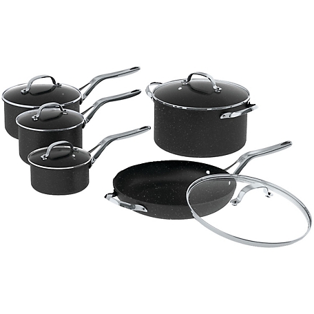 Starfrit Cookware Set with Stainless Steel Handles, 10 pc.