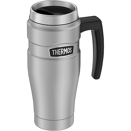 OXO 16 oz. White Stainless Steel Thermal Travel Mug with Simply Clean Lid  11303400 - The Home Depot