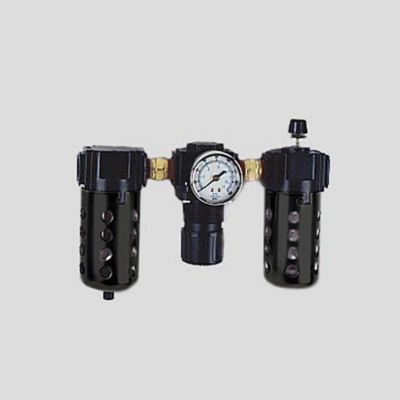 Arrow 1/4 in. Compressed Air Water Debris Removing Filter, Regulator, Lubricator Combination Unit