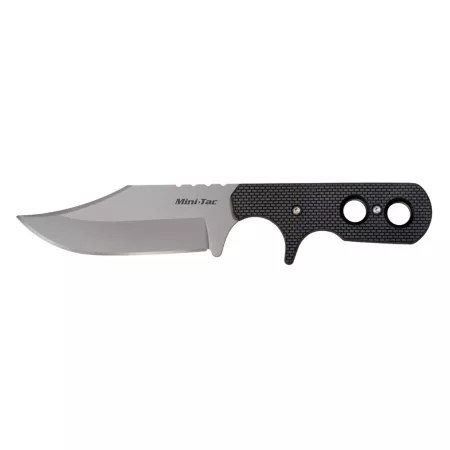 Cold Steel 3.575" Mini Tac Bowie Knife Black/Silver Knives