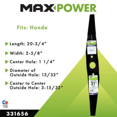 Image showing  21 in. Upper Lawn Mower Blade for Honda Walk-Behind Mowers, Replaces OEM 72531-VE2-010, 72531-VE2-020 and 72531-VH7-000