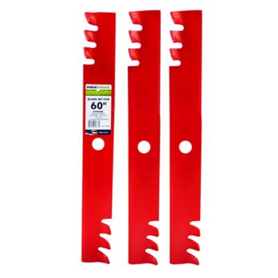 MaxPower 60 in. Deck Blade Set for Many Exmark Mowers Replaces OEM 103 6403 103 6403 S and Windsor 50 2813 3 Pack 561138B at Tractor Supply Co