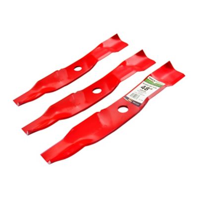 Image showing 5 th MaxPower 48 in. Mulching Lawn Mower Blades for Many Exmark Mowers, Replaces OEM 103-6391, 103-6391-S and 50-1936, 3 pk.