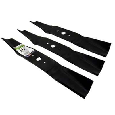 Image showing  50 in. Mulching Lawn Mower Blades for MTD, Cub Cadet and Troy-Bilt Mowers, Replaces OEM 942-0623, 3-Pack