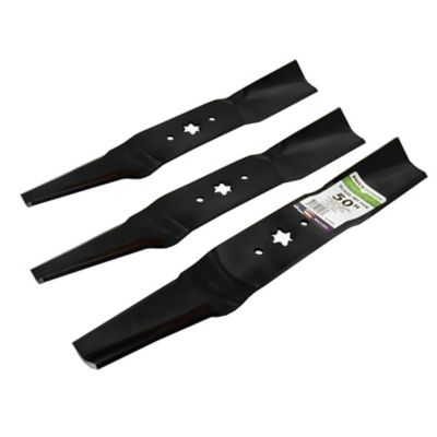 Image showing 5 th MaxPower 50 in. Mulching Lawn Mower Blades for MTD, Cub Cadet and Troy-Bilt Mowers, Replaces OEM 942-0623, 3 pk.