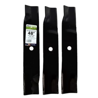 MaxPower 48 in. Deck High Lift Blades for MTD, Cub Cadet, Troy-Bilt Mowers, OEM 02005017, 742-04417, 942-04417, 3-Pack, 561561B