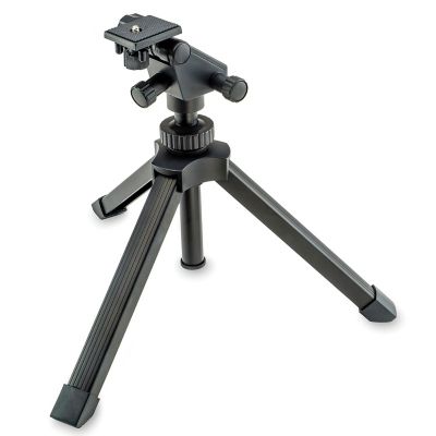 Image showing  133.5x 70mm Skychaser Refractor Beginner Telescope with Tabletop Tripod, Black/Silver