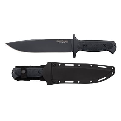 Image showing  8 in. Drop-Forged Survivalist Knife, Black