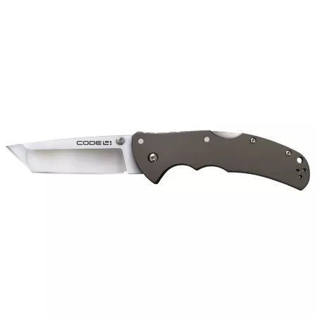 Cold Steel 3.5" Code 4 Tanto-Point S35VN Plain Edge Folding Knife Silver Knives