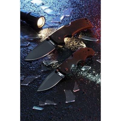 Image showing  3.5 in. American Lawman S35VN Folding Knife, Black