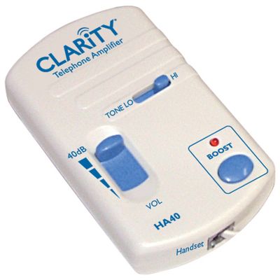 Clarity Products HA40 Portable Telephone Handset In-Line Amp