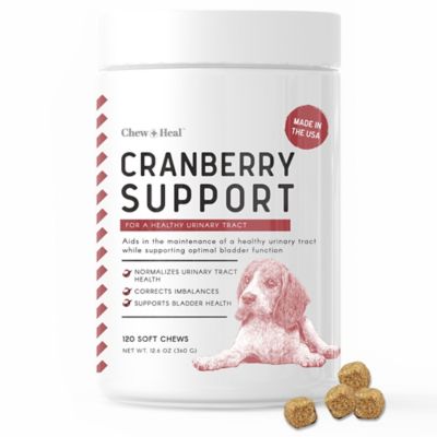 Chew Heal Uti Treatment Cranberry Chews For Dogs 120 Treats Supports Healthy Urinary Tract And Bladder Ch Cranberry 120 At Tractor Supply Co