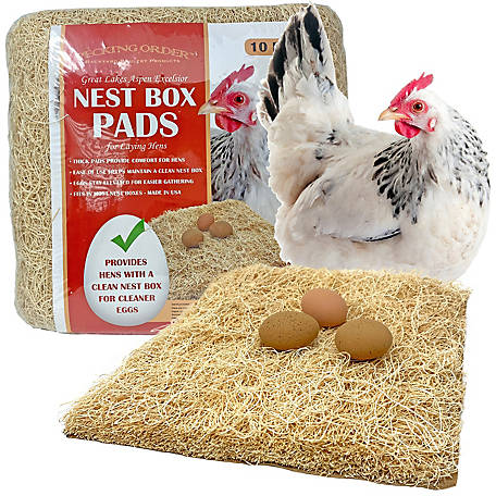 Pecking Order Chicken Nesting Box Pads, 10-Pack