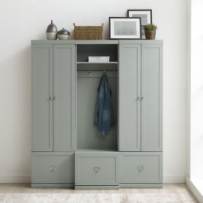 Image showing  Harper 3 pc. MDF Entryway Set, 74 in., Gray