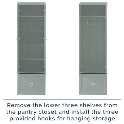 Image showing  Harper 3 pc. MDF Entryway Set, 74 in., Gray