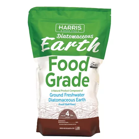 Harris Diatomaceous Earth Food Grade 4 lb. Cat Flea & Tick Sprays & Wipes