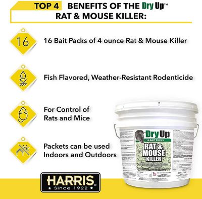 Image showing  4 oz. Dry-Up Mouse and Rat Killer, 16-Pack