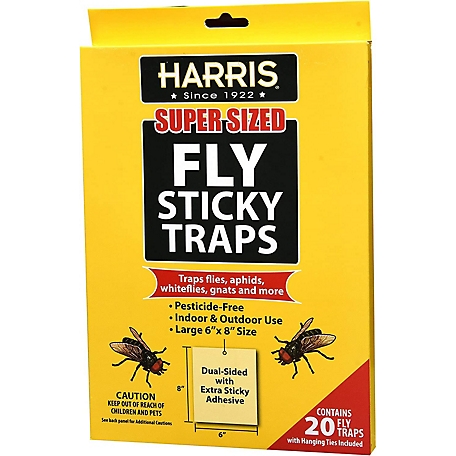 Harris Super Sized Sticky Fly Traps, 20 pk.